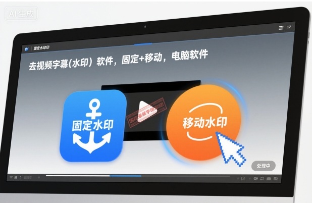 去视频字幕(水印）软件，固定+移动，电脑软件-狂人资源网
