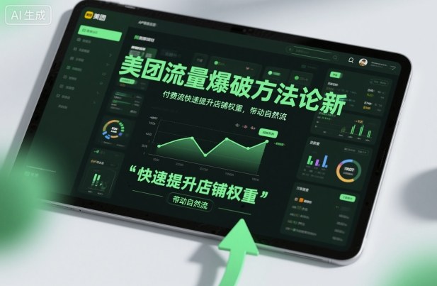 美团流量爆破方法论，付费流快速提升店铺权重，带动自然流-狂人资源网