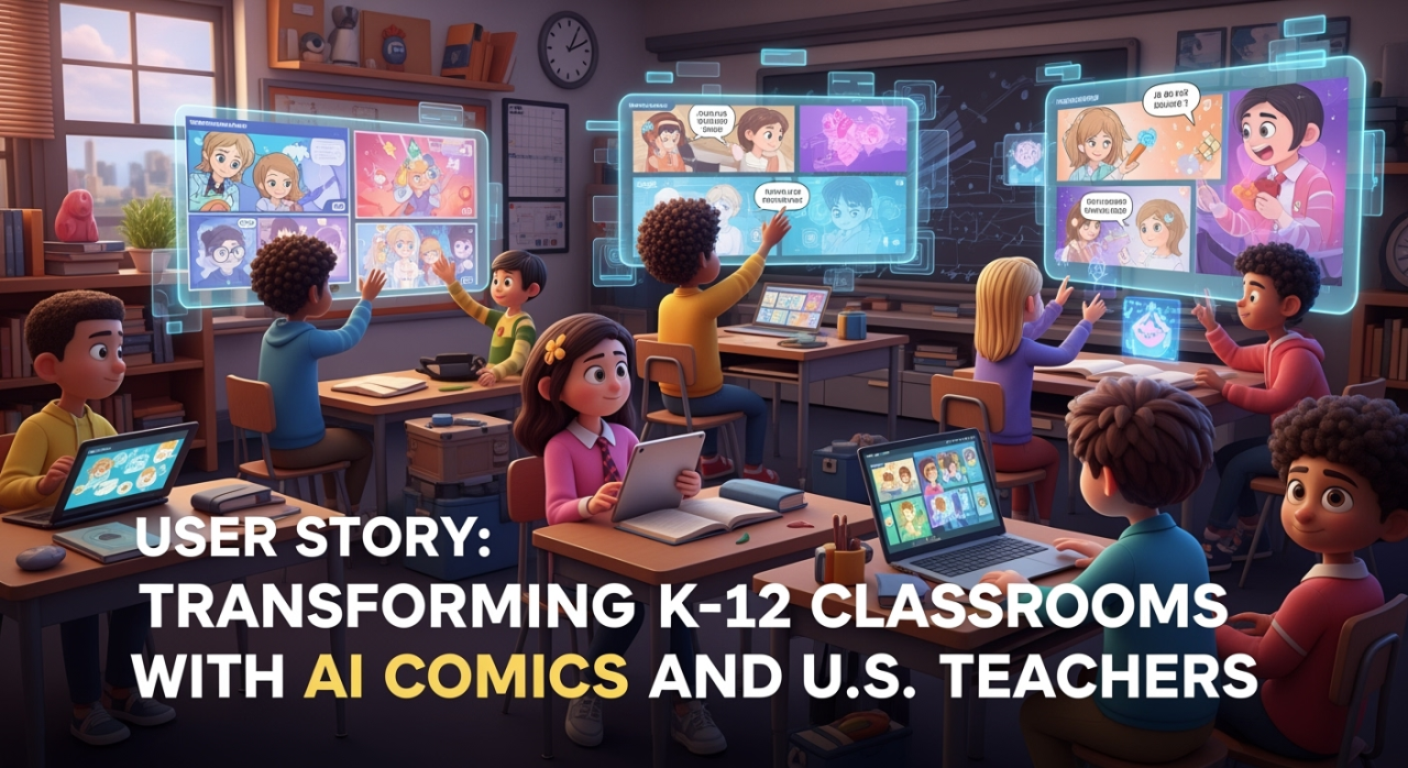 用户故事:用AI 漫画和美国教师变革K-12 教室- LlamaGen AI Blog
