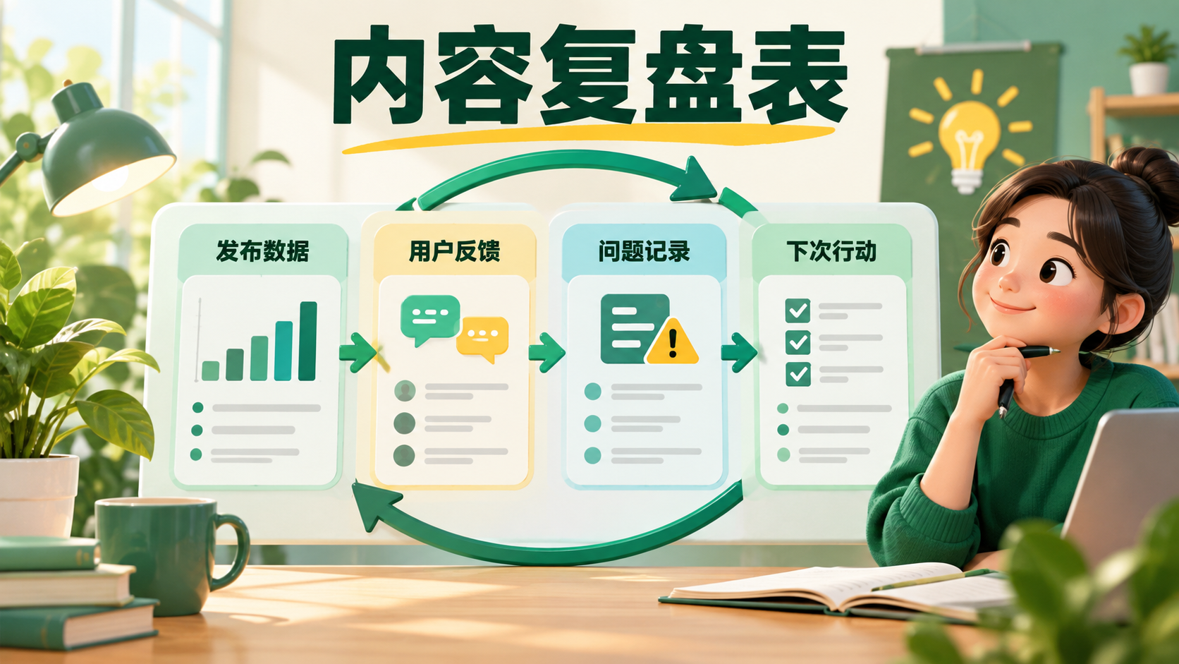 免费教程：用复盘表记录文章数据与读者问题-狂人资源网