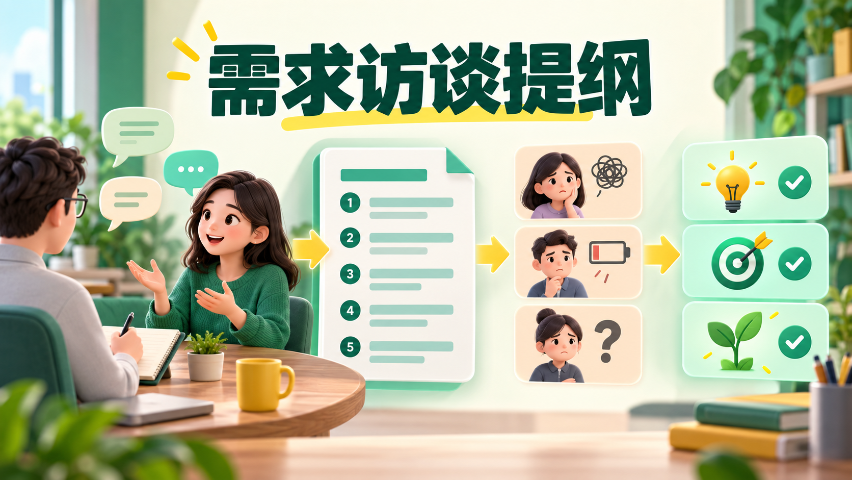 免费教程：用需求访谈提纲收集用户真实问题-狂人资源网